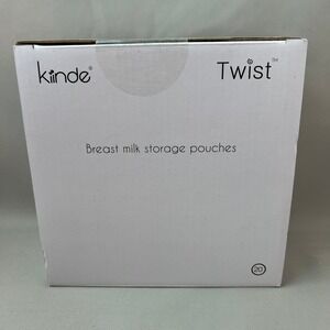Kiinde Twist Breast Milk Storage Pouches 20 Count White NEW 6oz Leak Proof Bags